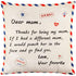 18x18in Throw Pillow for Mom from Daughter & Son
